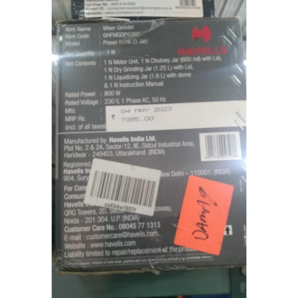 Mixer Grinder - Havells