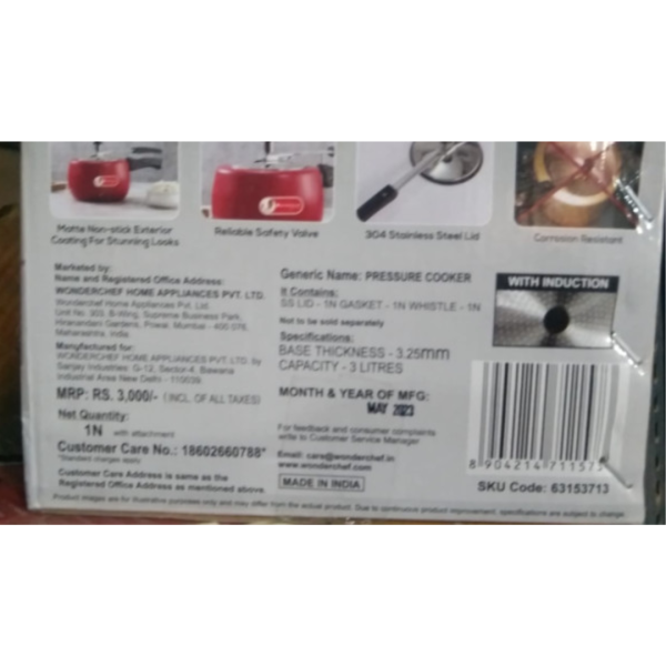 Pressure Cooker - Wonderchef