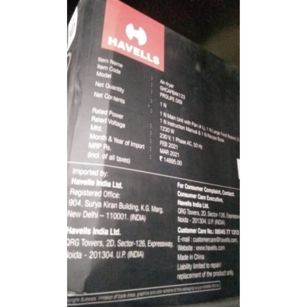 Air Fryer - Havells