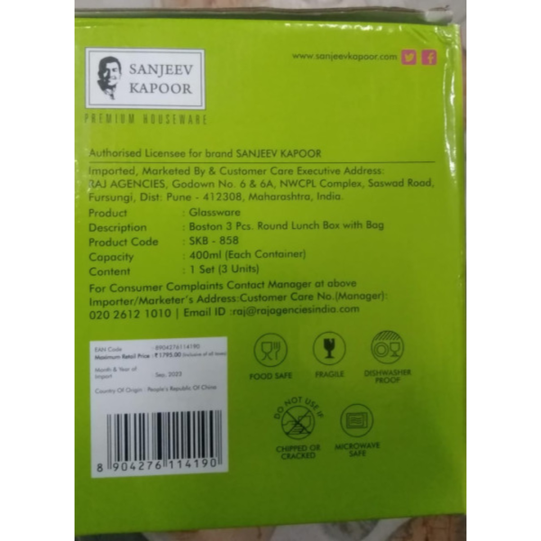 Tiffin  Box - Sanjeev Kapoor