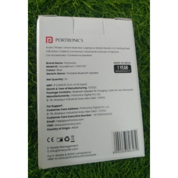 Bluetooth Mini Speaker - Portronics