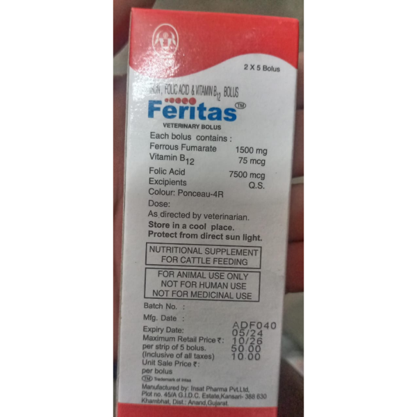 Feritas Bolus - Intas Pharmaceuticals Ltd