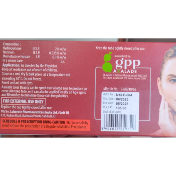 Clear Beauty Cream - Gpp Axalade