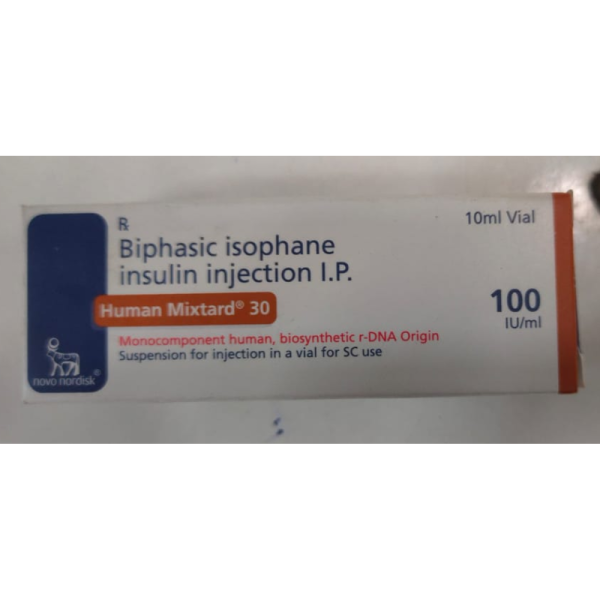 Human Mixtard 70/30 Suspension for Injection 100IU/ml - Novo Nordisk
