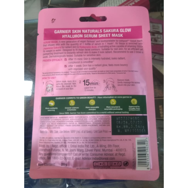 Sheet Mask - Garnier