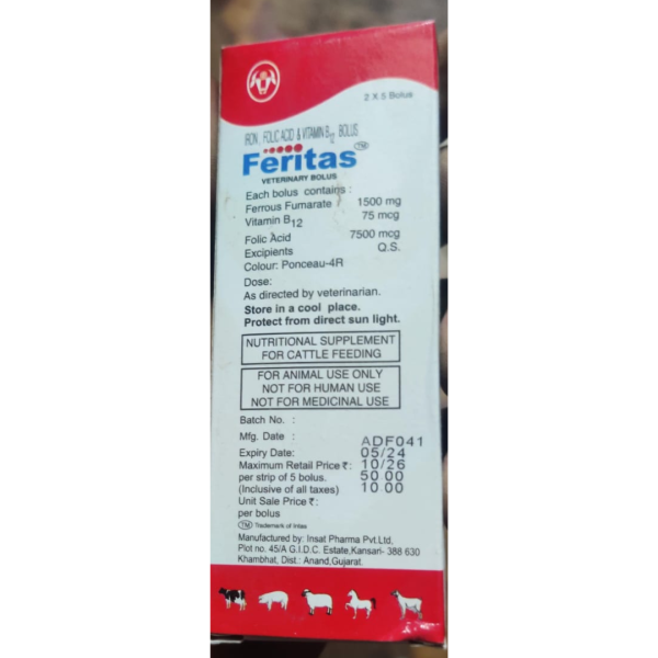 Feritas Bolus - Intas Pharmaceuticals Ltd