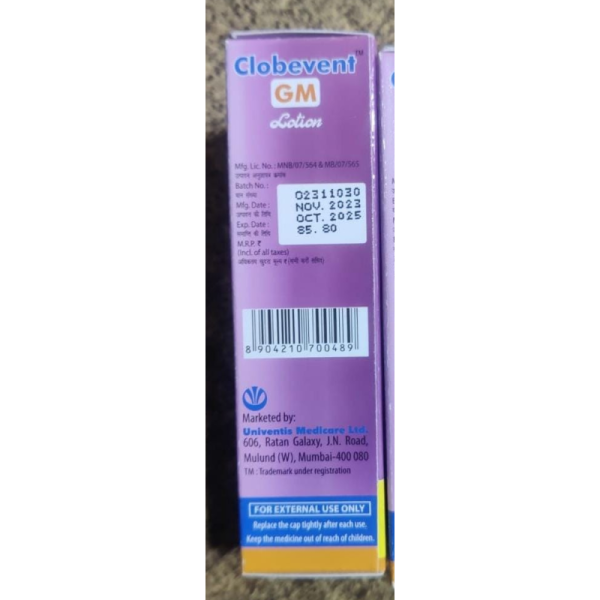 Clobevent GM Lotion - Univentis Medicare Ltd