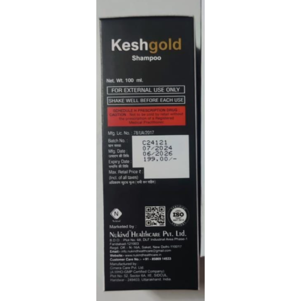Kesh Gold Shampoo - Nukind Healthcare