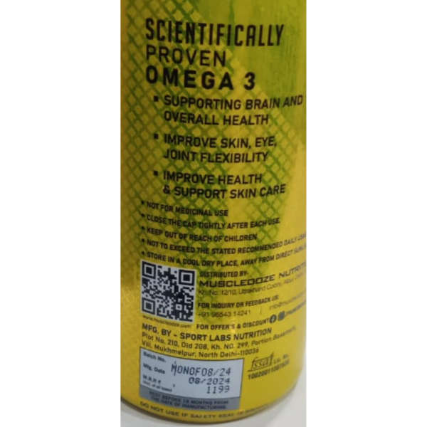 Omega-3 Capsules - Muscle Ooze Nutrition