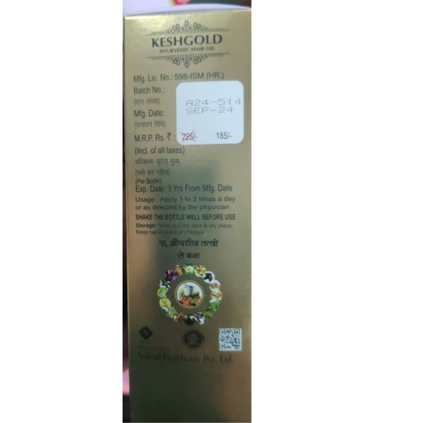 Kesh Gold Ayurvedic Hair Oil - Nukind Healthcare