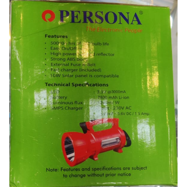 Rechargeable LED Torch - Persona - The Electronic People