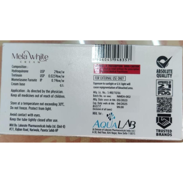Mela White Cream - AquaLab