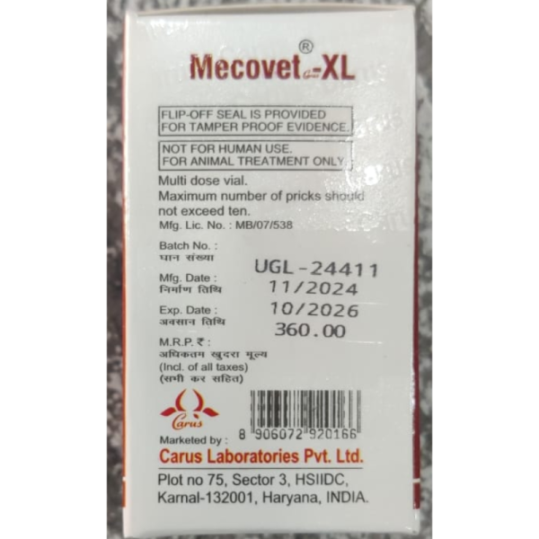 Mecovet-XL - Carus Laboratories Pvt. Ltd