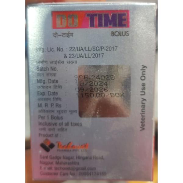 Do Time Bolus - Techovet