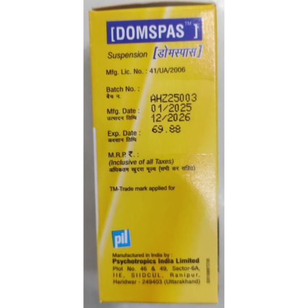 Domspas Suspension - PIL Pharmaceuticals Limited