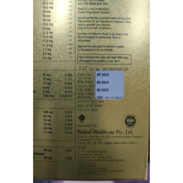 Kesh Gold Tablet - Nukind Healthcare