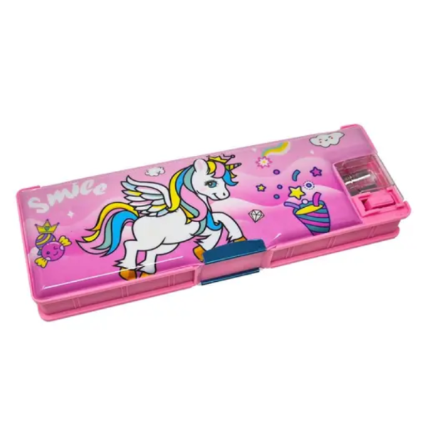 Magnetic Pencil Box with LED Lamp Light-Image