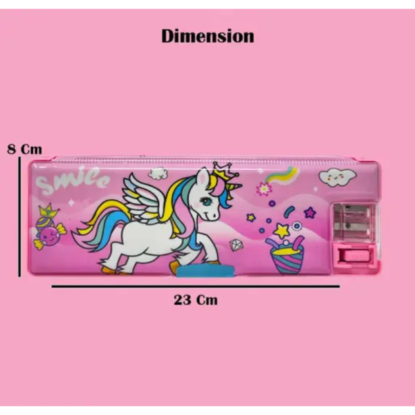 Magnetic Pencil Box with LED Lamp Light - Generic