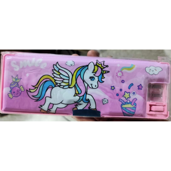 Magnetic Pencil Box with LED Lamp Light - Generic