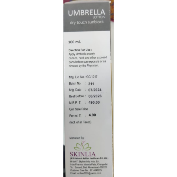 Sunscreen Lotion - Skinlia