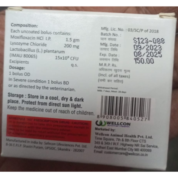 Moxiwell Bolus - Wellcon Animal Health