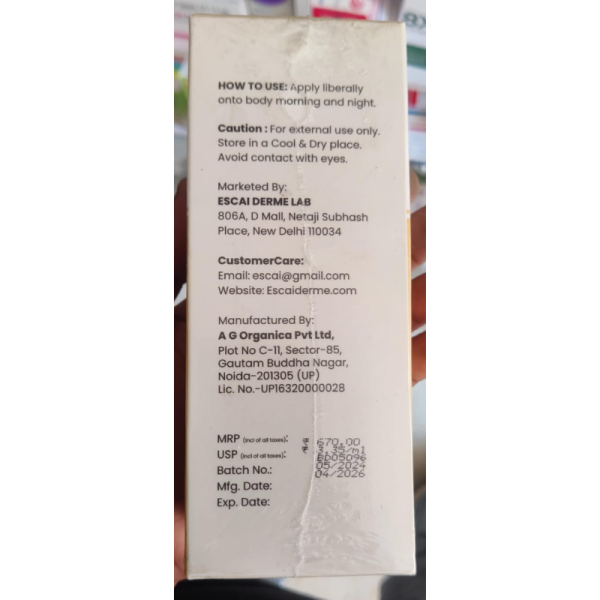 Goya Organic Body Lotion - Escai's