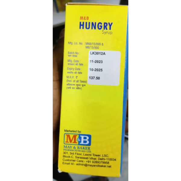 Hungry Syrup - May & Baker Pharmaceuticals Ltd.