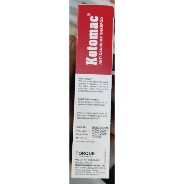 Ketomac Shampoo - Torque Pharmaceuticals