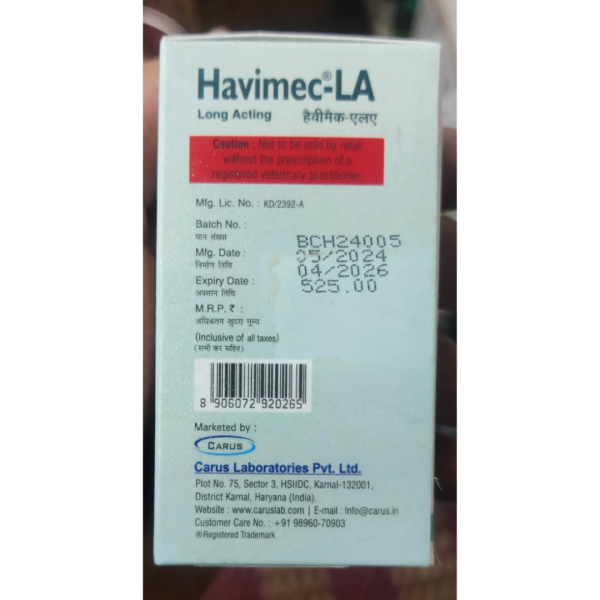 Havimec-LA - Carus Laboratories Pvt. Ltd