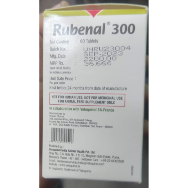 Rubenal 300 Tablets - Vetoquinol