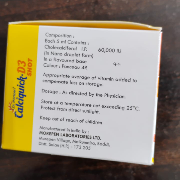 Calciquick-D3 Shots - Dr. Morepen