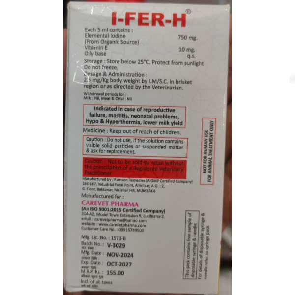 I-Fer-H - Carevet Pharma