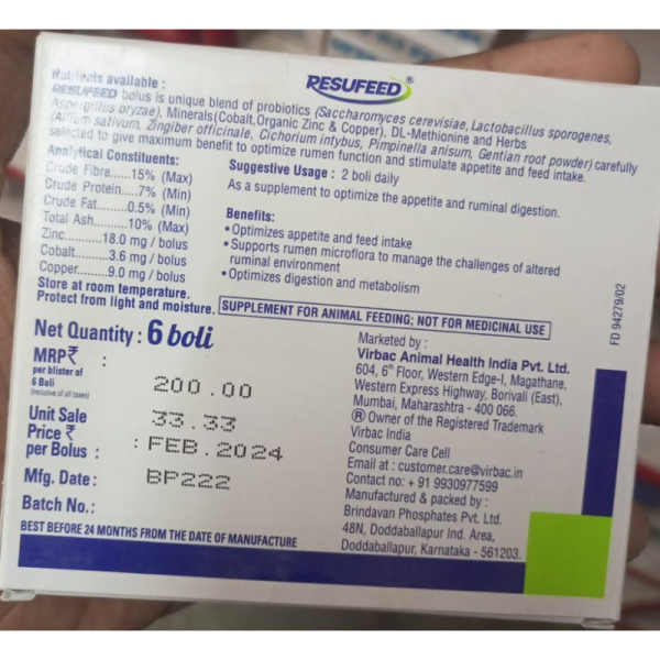 Resufeed Bolus - Virbac