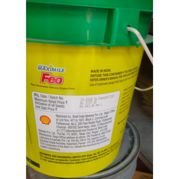 Engine Fluid Oil - Mahindra