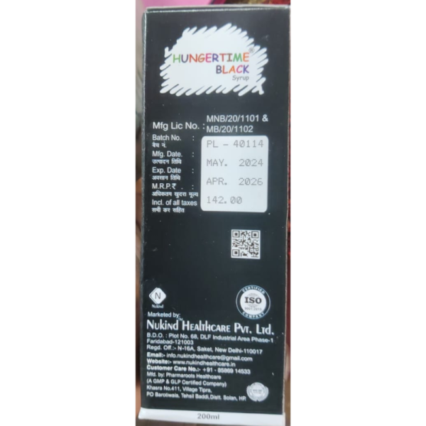 Hungertime Black - Nukind Healthcare