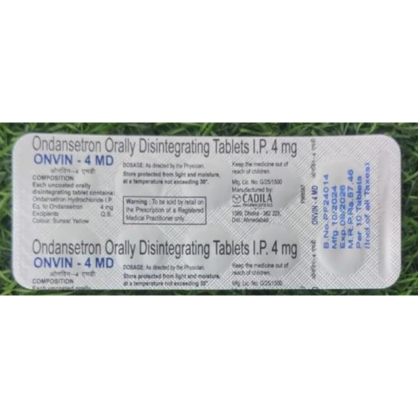 Onvin 4 Md  Tablets - Cadila Pharmaceuticals Ltd
