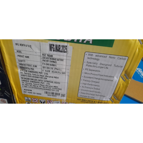 Tubular Battery - Adwin