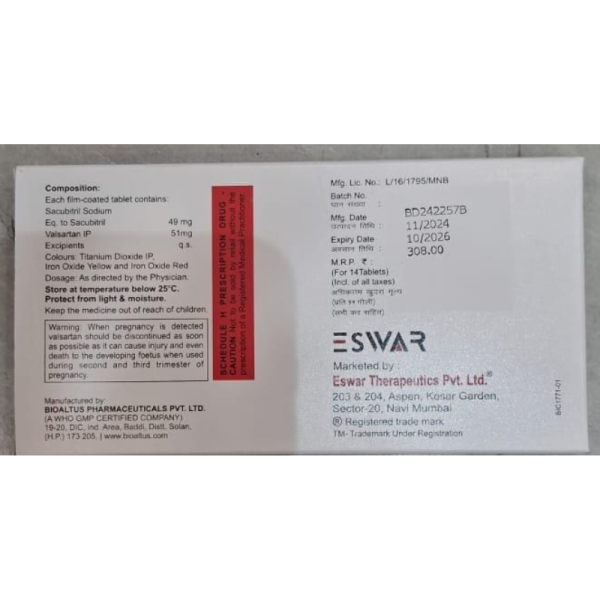 Sacuba 100mg - Eswar Therapeutics