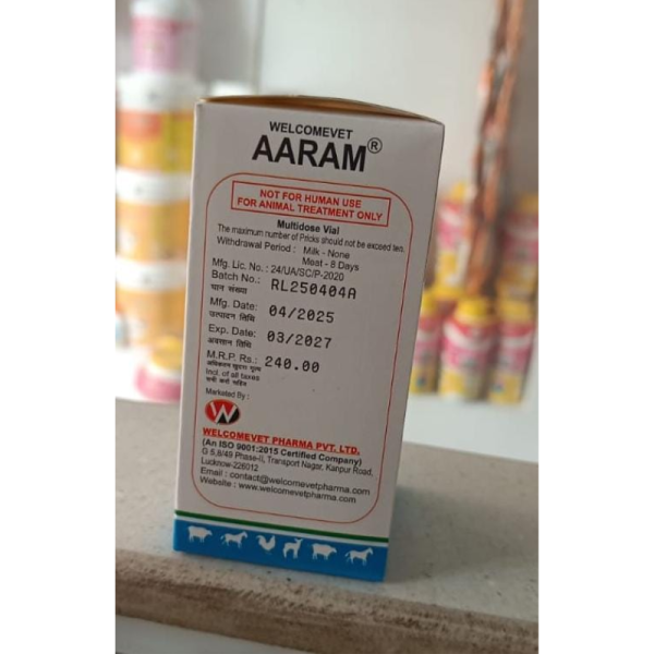 Aaram Injection - Welcome Vet Pharma pvt ltd