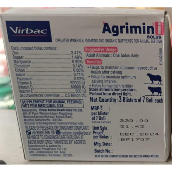 Agrimin - I Boluses - Virbac