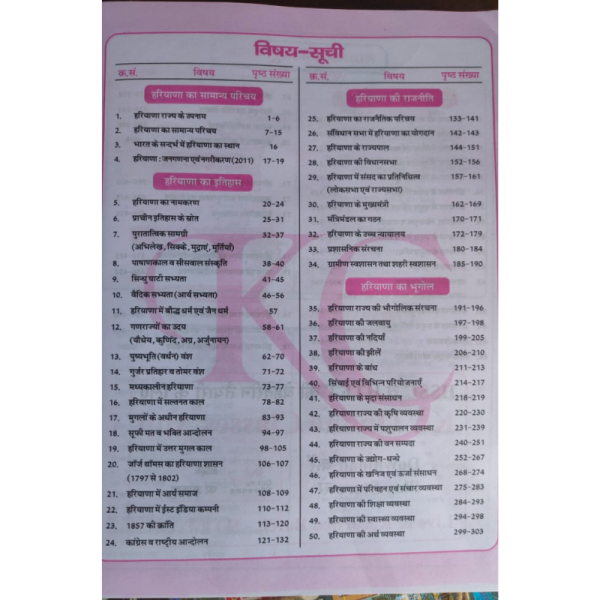 Haryana Gk book for HPSC, HSSC, HTET, CET - Krishna Classes