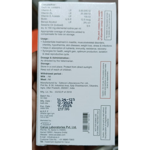 Bovibest-H Injection - Carus Laboratories Pvt. Ltd