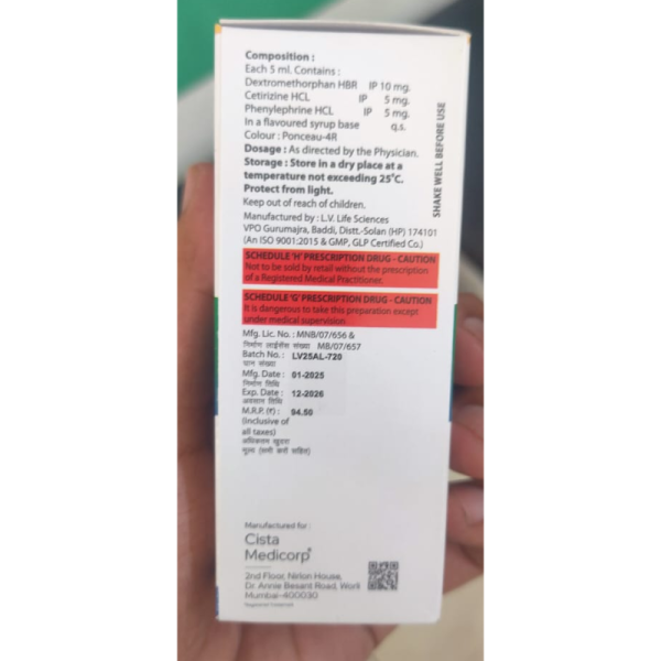 Laizal DX Syrup - Cista Medicorp