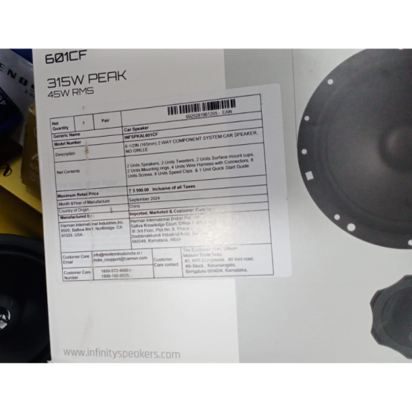Car Audio Component Speaker System - Infinity by Harman