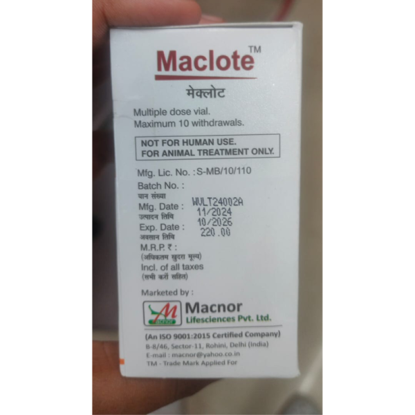 Maclote Injection - Macnor