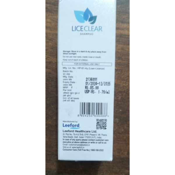Lice Clear Shampoo - Leeford