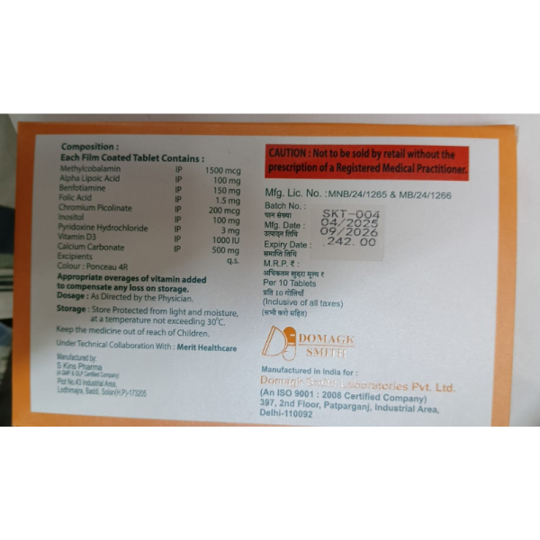 MCD3 Tablets - Domagk Smith