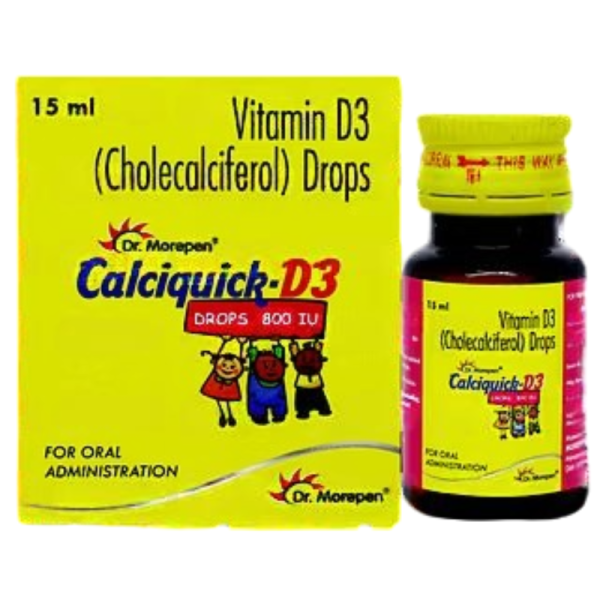 Calciquick-D3 Drops 800 IU - Dr. Morepen