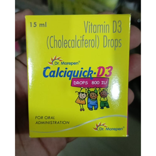 Calciquick-D3 Drops 800 IU - Dr. Morepen