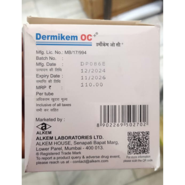 Dermikem OC+ Cream - Alkem Laboratories Ltd